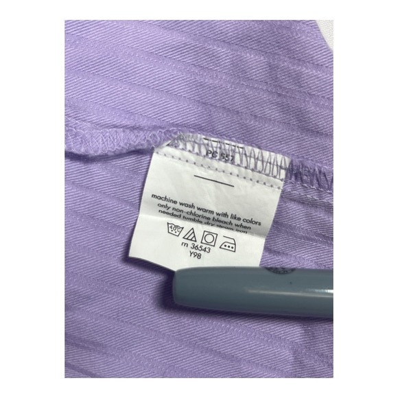 Kenneth Cole Reaction Slim Fit Dress Shirt 15.5 34/35 Lavender Purple - Picture 4 of 9